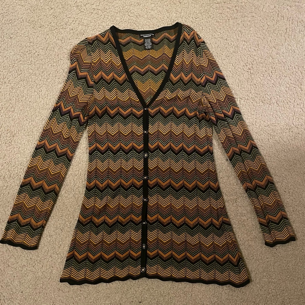 Doncaster Multicolor Zigzag Cardigan